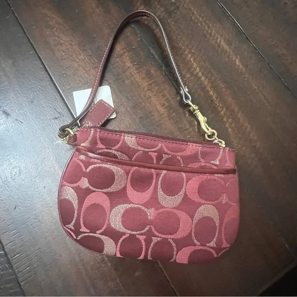 Coach Burgundy Wristlet and Wallet - Picture 6 of 6